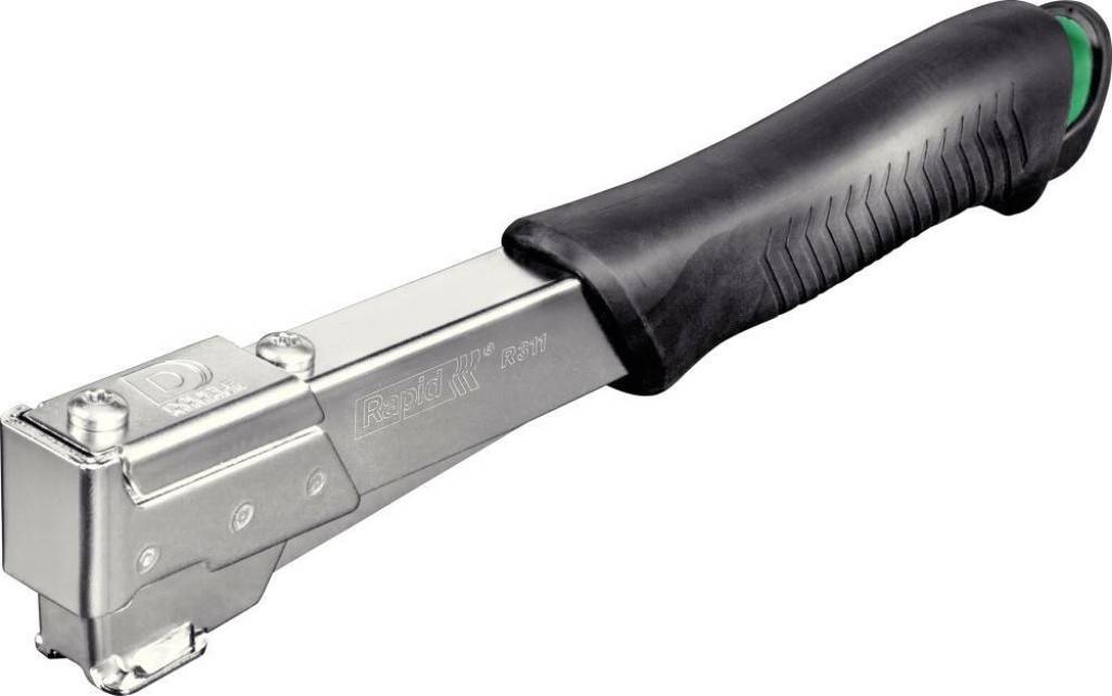 Hammertacker R311Ausführung Aus Stahl Gut ausbalanciert mit rutschfestem ergonomischem Griff Der Klammertreiber kann gedreht werden und erzi