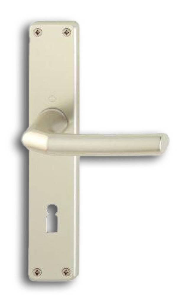 HOPPE-Aluminium-Langschild-Türgriff-Garnitur für InnentürenLagerung Türgriffe lose, wartungsfreie GleitlagerVerbindung HOPPE-Profilstift Stift-/Lo