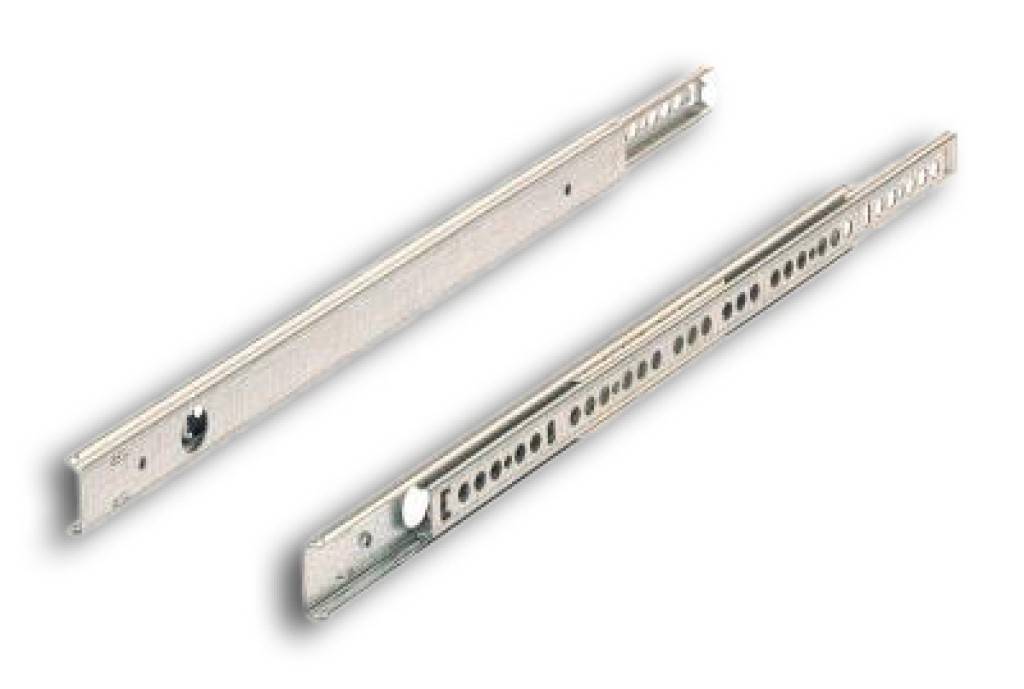 Kugelauszug KA 270, 27 mm Nut Kugelauszug für 27 mm Nut Zum Anschrauben Belastbar bis 120 N Präzisionsauszug mit Auszuganschlag und Ausr
