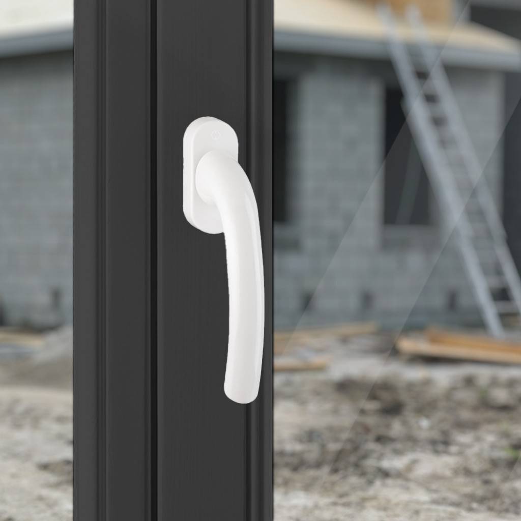 HOPPE-Aluminium-Dreh-/Kipp-Fenstergriff Tokyo 0710/U26 geprüft nach DIN EN 13126-3 23/180-0150/03/C1 und RAL-GZ 607/9 Rastung 90 Abdeckung T