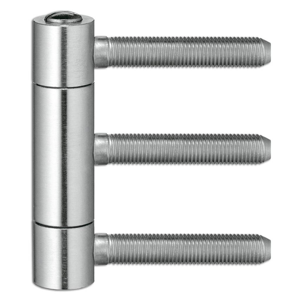 Einbohrband C2-20 für Holzhaustüren mit wartungsfreier Gletlagertechnik Belastungswert zwei Bänder Pro Flügel 100kg Rollenlänge 86mm