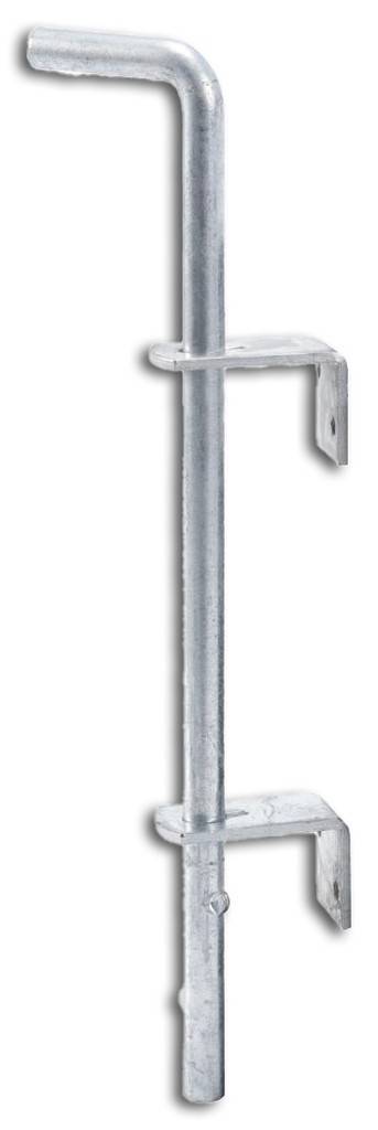 Bodenschieber Feuerverzinkt Zum Anschrauben Mit 2 Führungen mit je 2 Schraublöchern 6,5 mm Ø Abstand BolzenTor 40 mm Durchmesser 16 mm