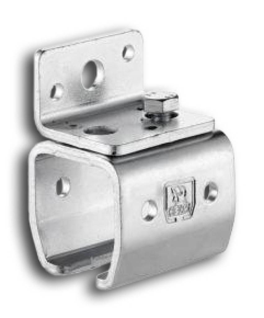 Wandbefestigungsmuffe 101/301/401/501- Verzinkt- Schienenhalter für Wandbefestigung- Für ein Stück Laufschiene, ohne Niveauausgleich