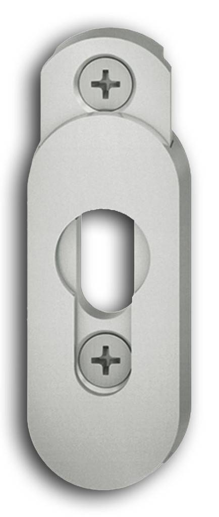 PZ Rosette 1727- 9mm Stark- Aluminium lackiert RAL 9016