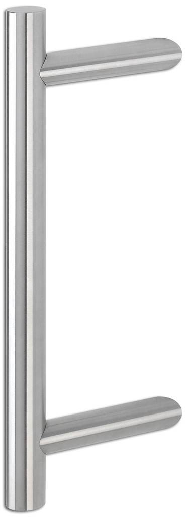 Bügelgriff gerade Form mit 45 Stützen- Länge 330 mm- Befestigungsabstand 210 mm- Oberfläche F69 Edelstahl matt- Ø 30mm- inklusive Befestigung BS