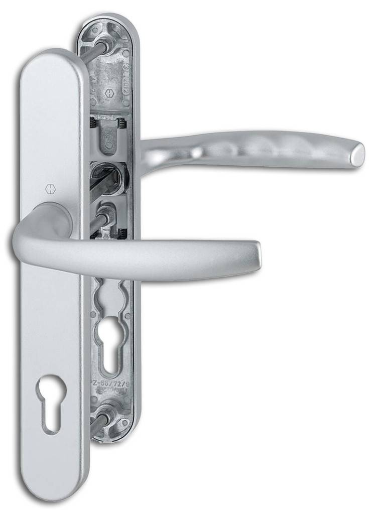 Rahmentür Drückergarnitur New YorkLieferung erfolgt ohne Befestigungssystem, diese ist im Shop separat zu bestellen.Produktdetails Modell 1810G/3
