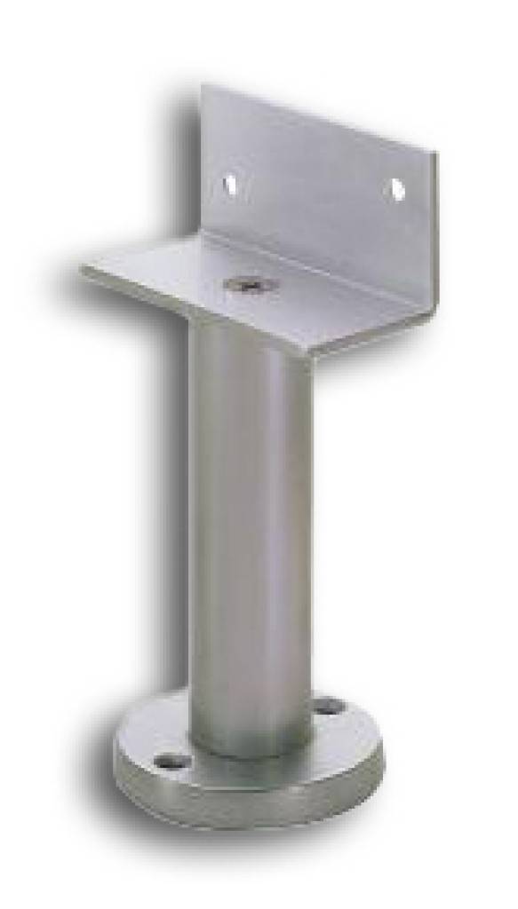 Trennwandstütze 4010Türbeschlag, Türtechnik Aus Stahl, mit Winkelauflage und Rosette Mit zwei versenkten Schraublöchern Zum Aufschrauben
