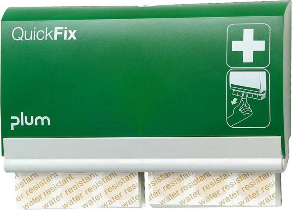 Pflasterspender QuickFix Water ResistantEigenschaften Einfache und leichte Anwendung mit einer Hand Hoher Hygienestandard durch vollständig und