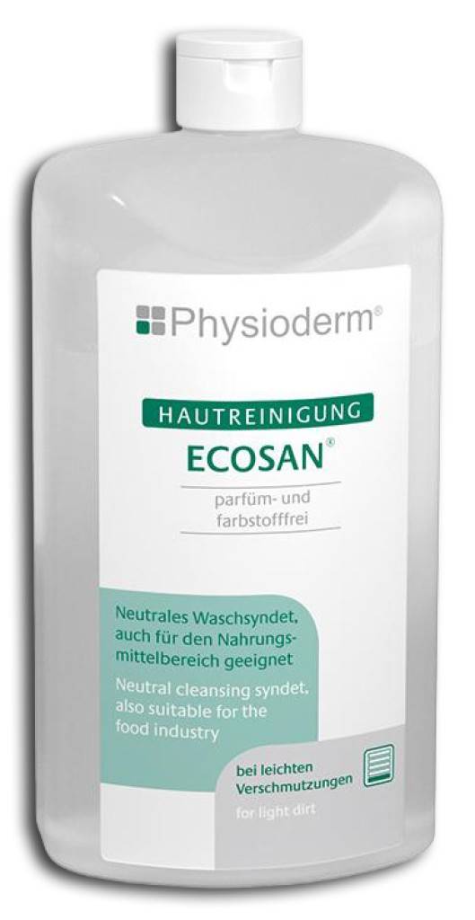 ECOSANHautreinigung Neutrales WaschsyndetNeutrales Waschsyndet, auch für den Nahrungsmittelbereich geeignet.klare Waschlotionfarbstofffreiseifen-