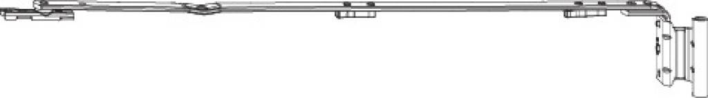 Axerarm NX Kunststoff -350- 12/20-13 links weiss FFB 601-800 mmDie Roto Drehkippbeschläge sind hochwertige und innovative Beschläge, die speziell