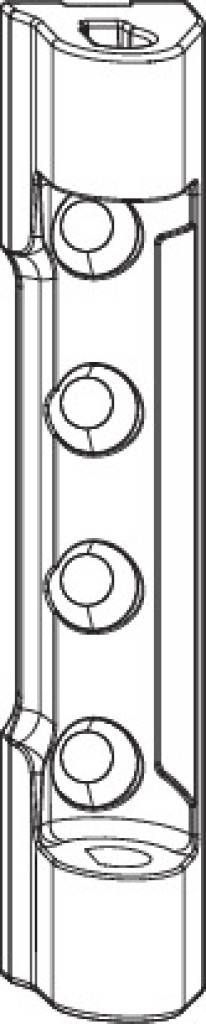 Axerlager Standard Bandseite PAxerlager Standard Bandseite P Ausführung P3/130mit 3mm BohrzapfenFlügelgewicht max. 130 kgFarbe Silber RotoSilZu jede