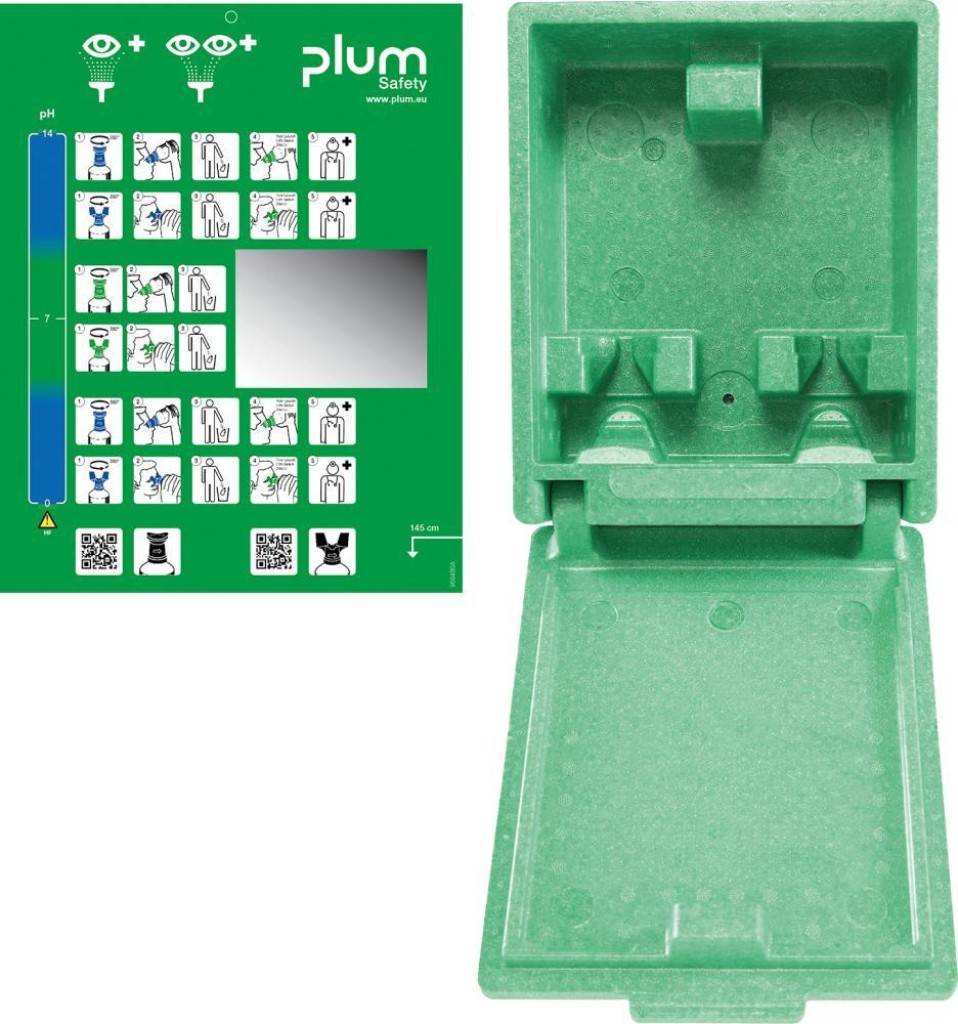 Augenspülwandbox leerEigenschaften Schützt vor Staub und Schmutz Schnell und leicht zu öffnen Mit separater Piktogrammtafel mit Spiegel, B