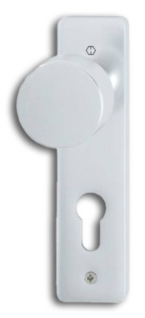 HOPPE-Aluminium-Knopfkurzschild für Wohnungsabschluss-TürenLagerung Knopf fest, mit GewindeVerbindung für HOPPE-FDW-StifteBefestigung sichtbar, Gew