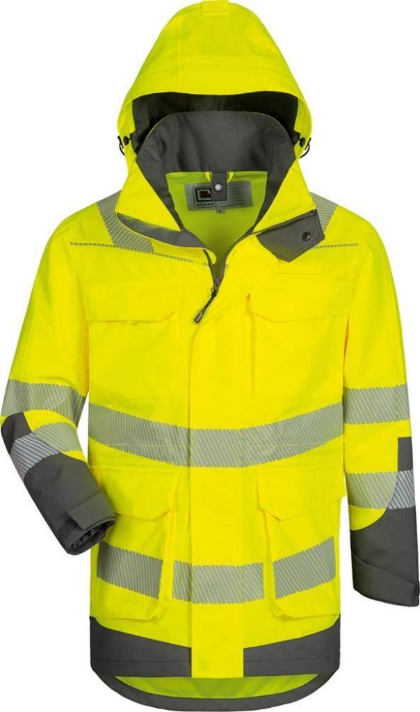 Warnschutzparka Arwid und HerwinEigenschaften Atmungsaktivität 10.000 g/m/24 h Wassersäule 10.000 mm Ripstop Obermaterial ist wind- und was