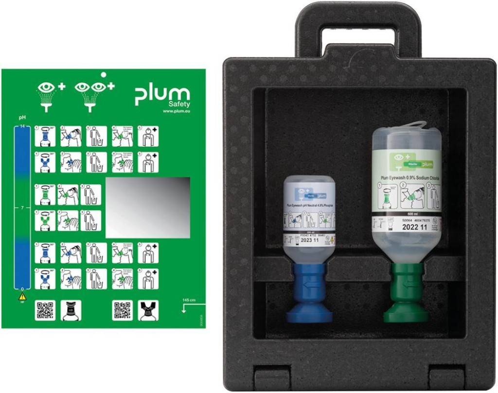 Augenspülwandbox IBOXEigenschaftenStaubdicht und tragbarAugenspülwandbox mit Sichtfenster zur Aufbewahrung der Plum Augenspülflaschen aus EPP -leer