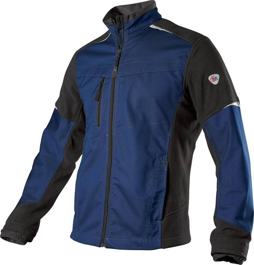 Hybrid-Arbeitsjacke 1992 570Eigenschaften Industriewäsche-geeignet nach ISO 15797 Gefütterter Stehkragen Frontreißverschluss mit Fleece-Ki
