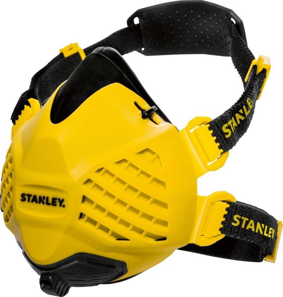Halbmaske STANLEY P3Eigenschaften Mit Rundgewindeanschluss DIN EN 148-1 Maskenkörper mit Ausatemventil und Unterkinnhalt Aus hautfreundliche