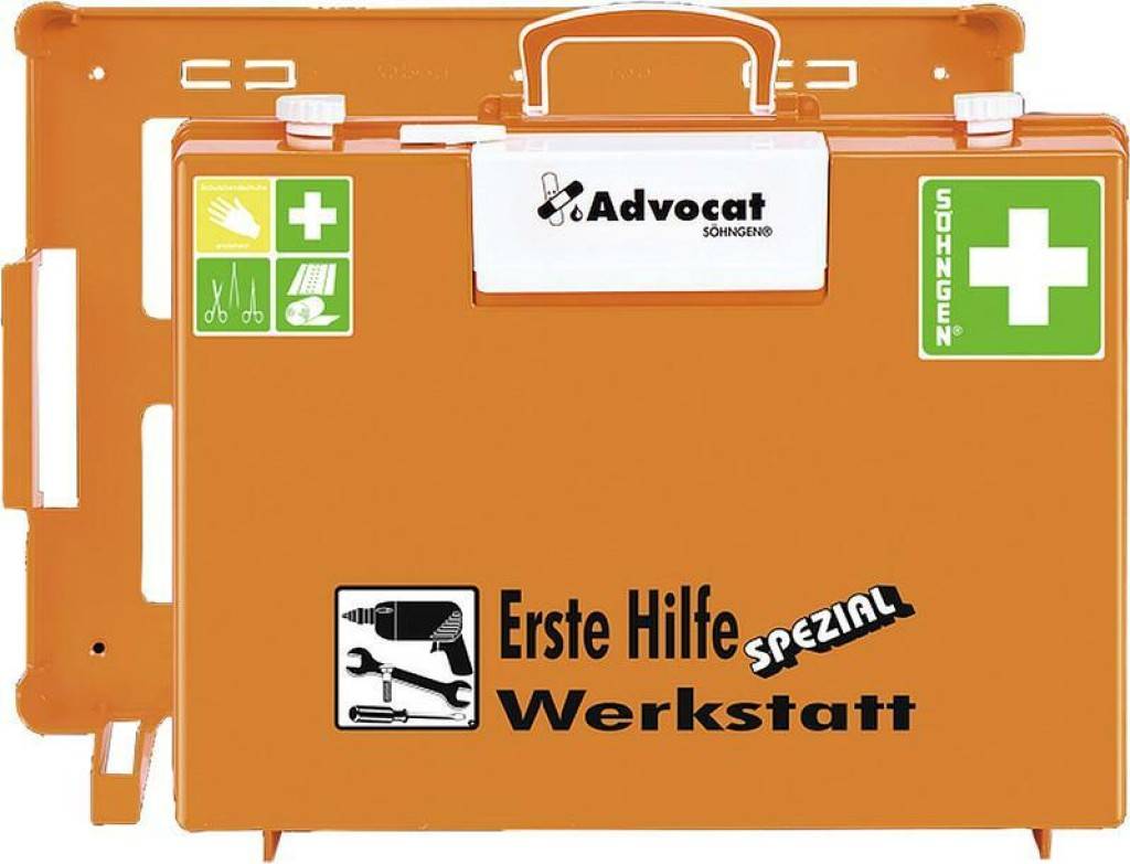 Erste-Hilfe-Koffer AdvocatEigenschaften Aus ABS-Kunststoff mit Gummidichtung, wasserdicht Transparente Abdeckplatten zum Schutz der Füllteile