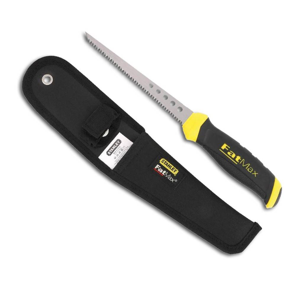 Stichsäge FatMaxErgonomischer Kunststoff-GriffJETCUT für ein schnelleres SägenBesonders geeignet für den Trockenbauer zur Verarbeitung von Gipskar