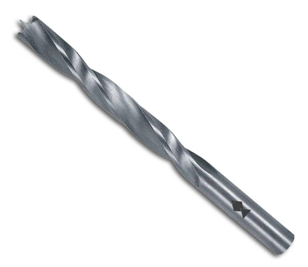 Holzspiralbohrer HSSZentrierspitze2 Vorschneider und 2 Schneiden4 FührungsfasenSchaft zylindrischFür alle Arbeiten in Hölzern, verleimten Hölzern