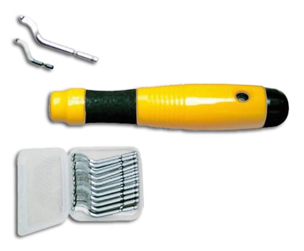 Softgrip-Satz SG 2000/SG 2001AusführungRobuster, ergonomisch geformter Softgrip-Handgriff mit angenehmer Fingermulde sowie Klingenmagazin. Die