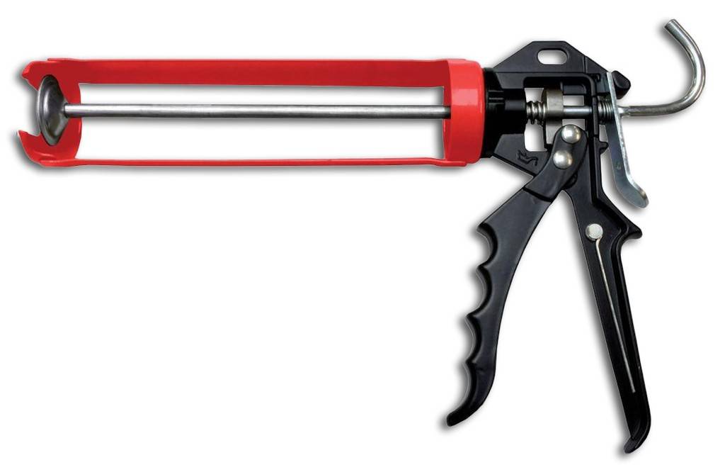 Halbschalenpresse HPS 56Metall-HalbschaleDrehbare SchaleLeiterhakenErgonomischer AbzugshebelTip CleanerFür 310-ml-Kartuschen