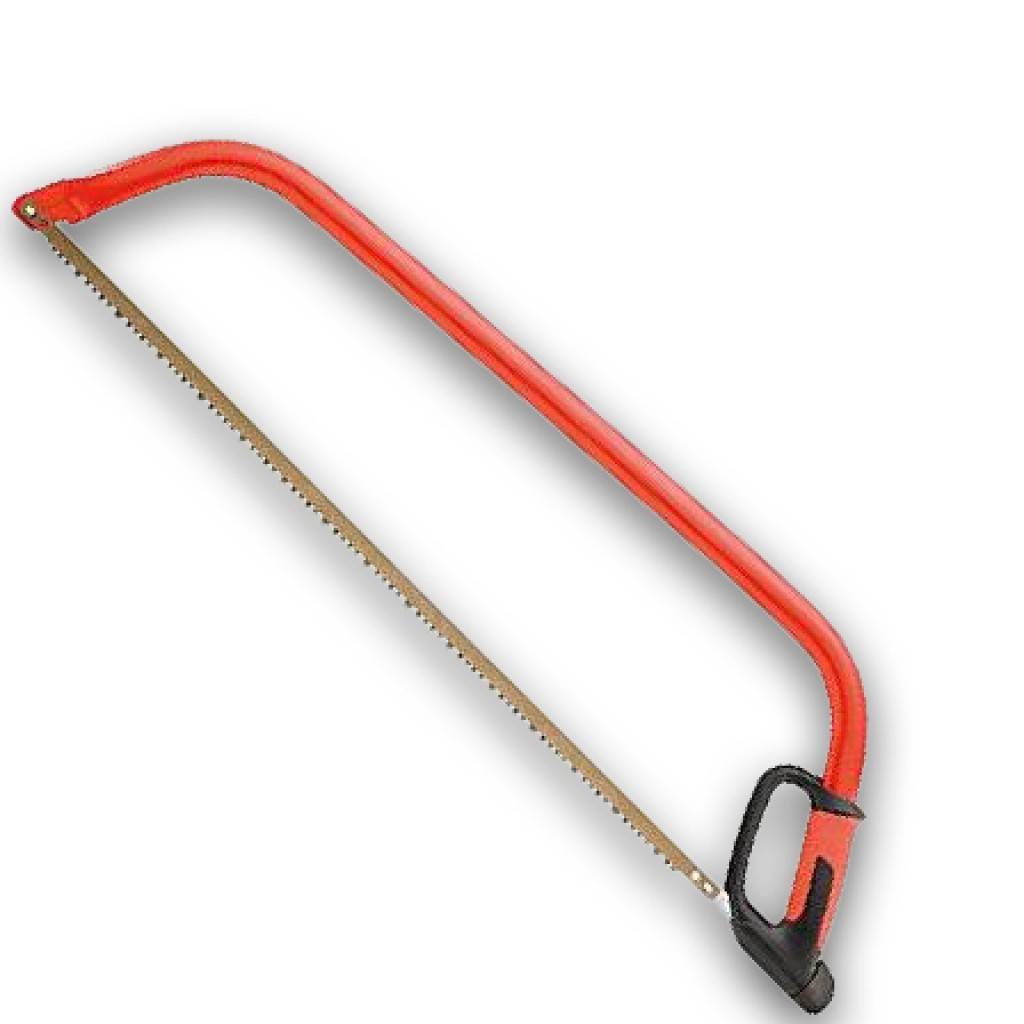 BügelsägeAusführung Bügel aus pulverbeschichtetem Stahlrohr mit ergonomischem 2-Komponenten-Griff und einfachem Blattwechsel- und Spannsystem. Lie