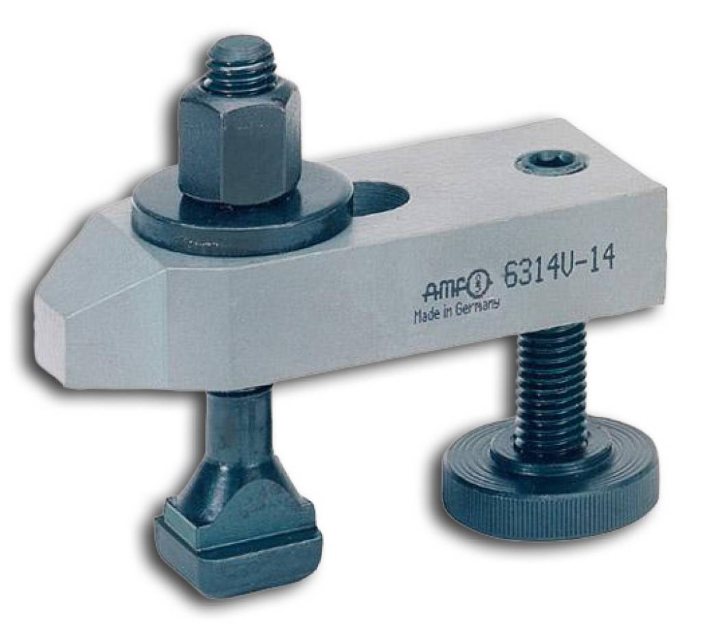 Metallklemmwerkzeug mit verstellbarer Schraube und Fuß, mit der Bezeichnung „AMP 6314U-14