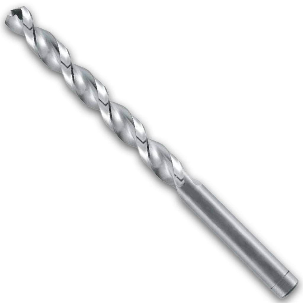 Spiralbohrer mit zyl. SchaftAusführungBesonders stabiles Modell. Profilgeschliffen, rechtsschneidend, Oberfläche blank, ab Ø 2,4 mm Fasen nitriert