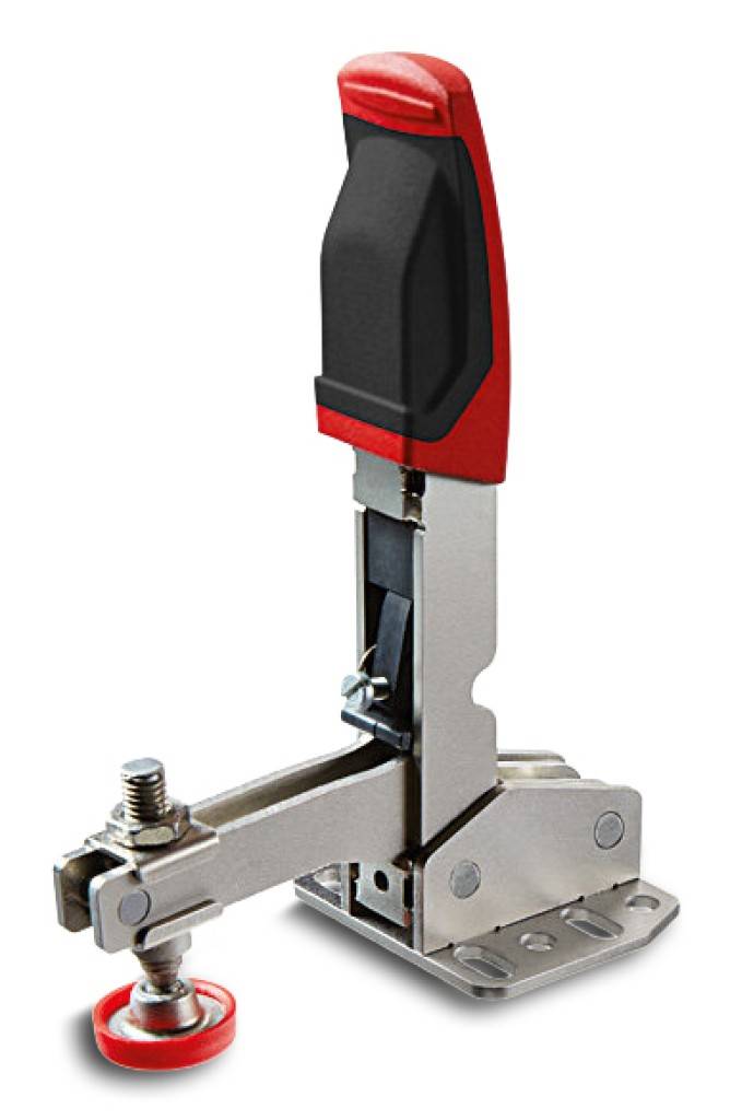 Hebel ist in Spannstellung senkrechtAutomatisch stufenlose Anpassung der Spannhöhe bis 35mm bei annähernd gleichbleibender Spannkraft ohne manuelle