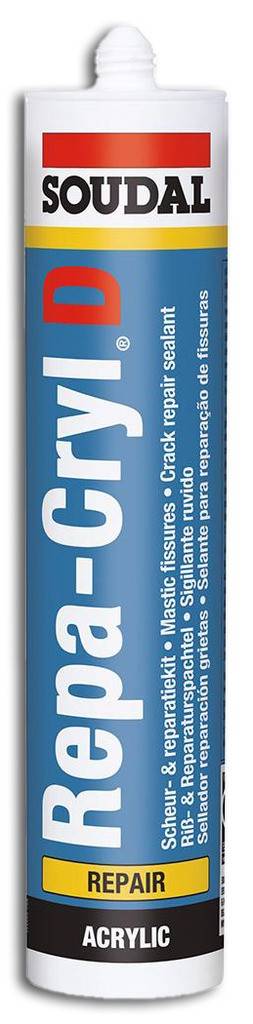 Repacryl-D Spachtelmasse Hochwertige, plasto-elastische, einkomponentige körnige Spachtelmasse auf Acrylatdispersions-Basis Körnige Struktur R