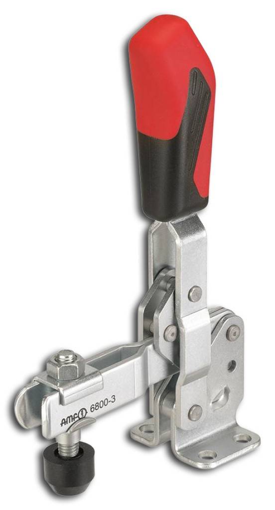 Senkrechtspanner mit waagrechtem Fuß, verzinkt und passviertAusführungSenkrechtspanner mit offenem Haltearm und waagerechtem Fuß. Verzinkt und pass