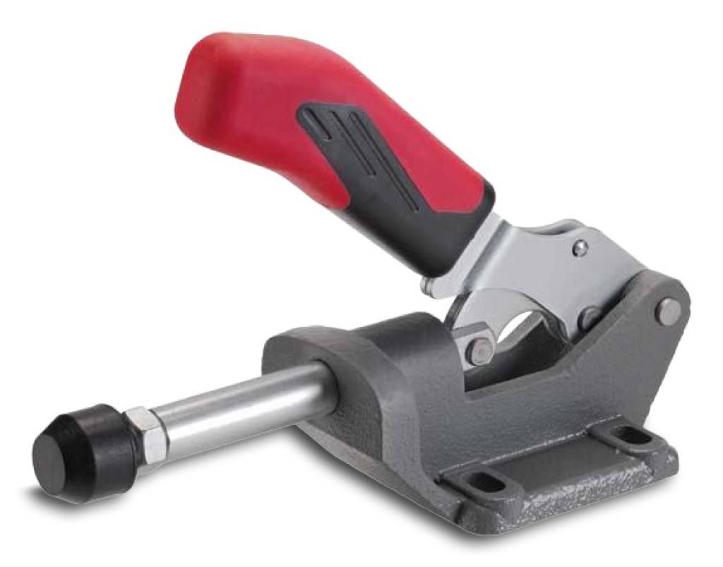 Schubstangenspanner, schwere AusführungAusführung Druck- und Zugspanner Schubstange und Handhebel gleichlaufend Schwere Ausführung mit langer