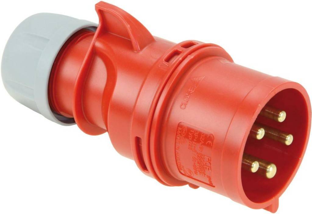 CEE-Stecker SHARK Kontaktschrauben Aus einer Richtung zugänglich, unverlierbar und geöffnet, mit Kombischlitz Werkzeuglose Montage Demontag