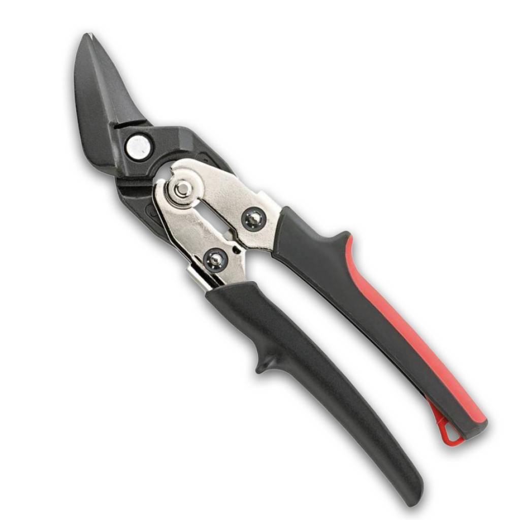 Ideal-Blechschere mit Hebelübersetzung, linksschneidendAusführung Scherenkopf aus Edelstahl, im Gesenk geschmiedet und komplett vergütet Schn