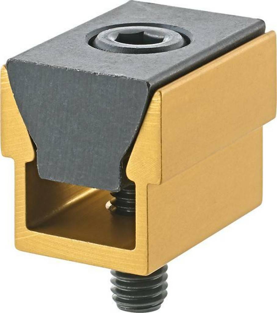 Doppel-KeilspannerUniverselles Spannsystem zur Spannung von allen Werkstückformen, egal ob rechtwinklig, schräg, konkav oder konvex.AusführungDie
