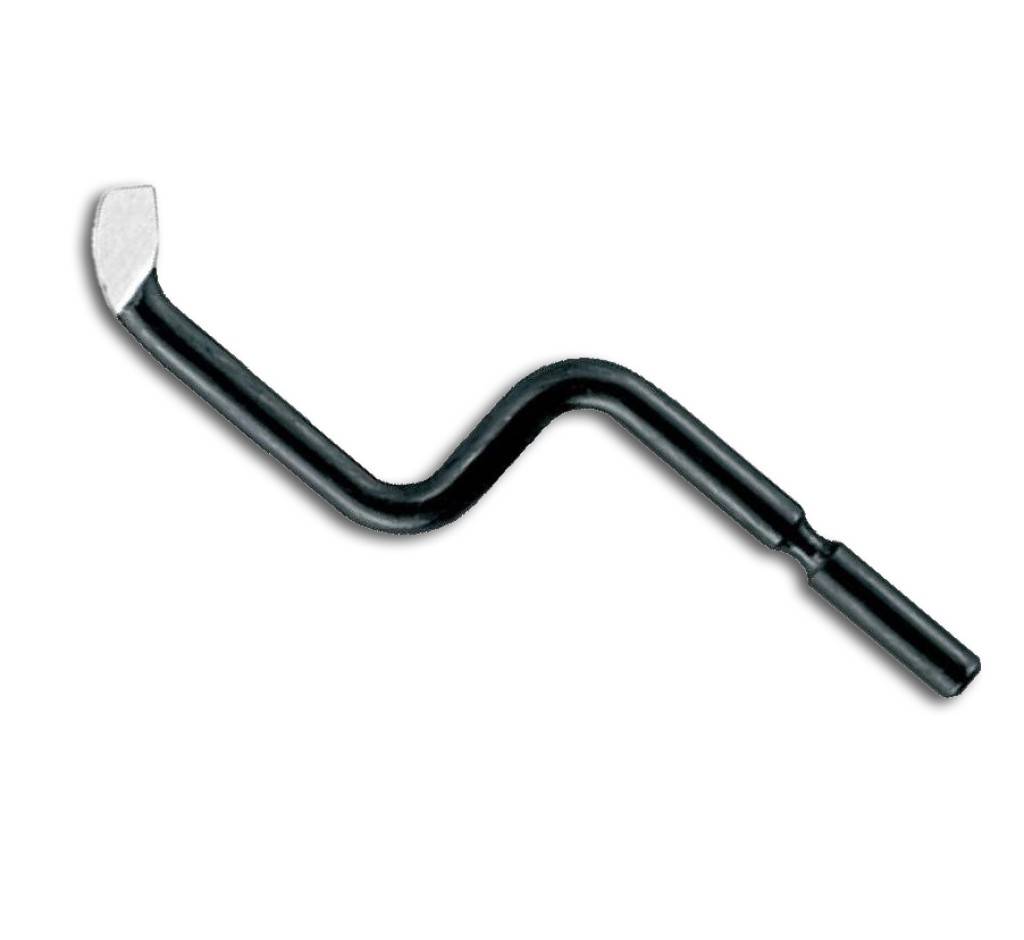 Klinge für Entgratwerkzeugpatentierte HSS-Klinge für O-Ringnuten bis 3 mm am Innendurchmesser Ø 3,2 mm.