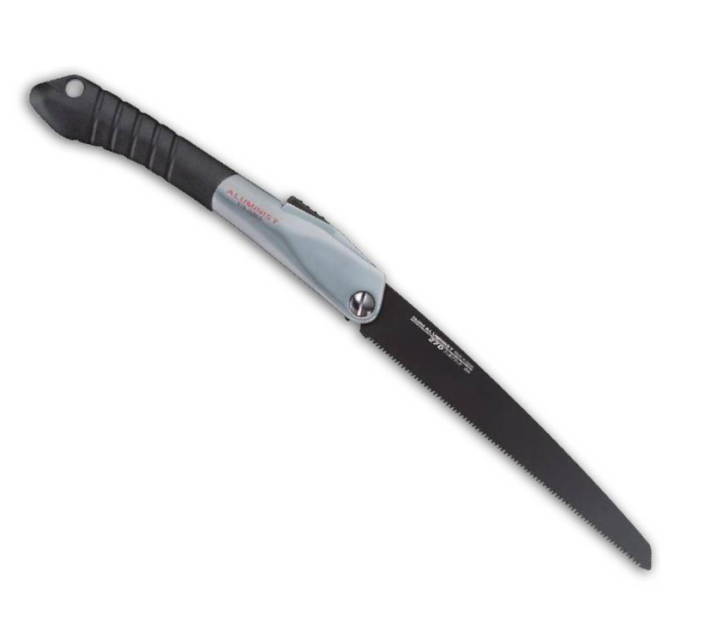 Handsäge Aluminist Power-Glide�Zähne impulsgehärtetFluorinebeschichtetes Black Power Sägeblatt berhindet das Anhaften von Harz und Holzspänen u