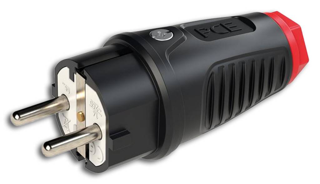 Schutzkontakt-Stecker, Gummi / Vollgummi3-polig mit SchutzkontaktPassend für Leitungen von 613 mmEinfache AnschlusstechnikOptimierter Griffbereich