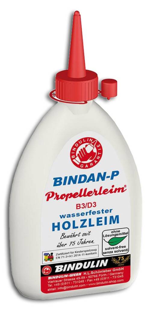 Bindan-P HolzleimEigenschaften Gebrauchsfertiger Kunstharzleim mit überragender Bindekraft Ohne Streckmittel und Füllstoffe, schadstofffrei oh