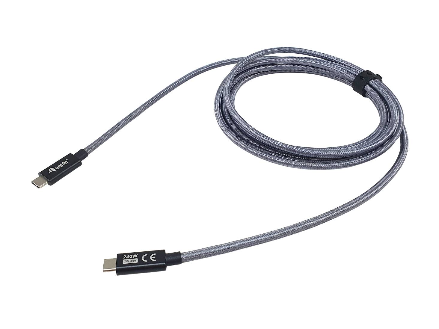 Equip 128426 Equip Kabel USB-C 3.0 -> C St/St 1.00m 5A 4K/60Hz 20Gbps sw