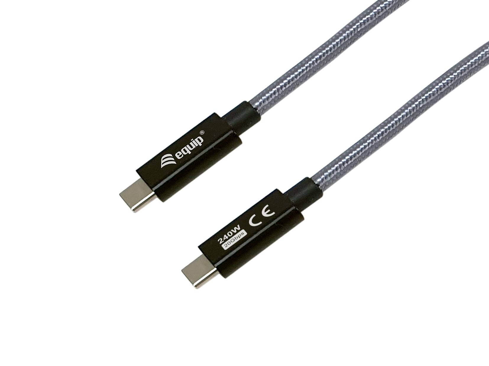 Equip 128426 Equip Kabel USB-C 3.0 -> C St/St 1.00m 5A 4K/60Hz 20Gbps sw