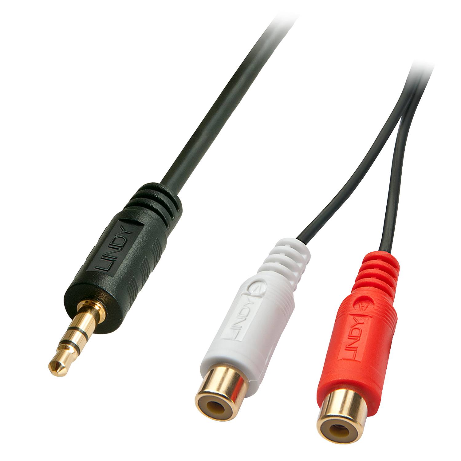 Lindy 35678 LINDY Audiokabel Stereo 3.5mm/2xRCA M/F 0.25m