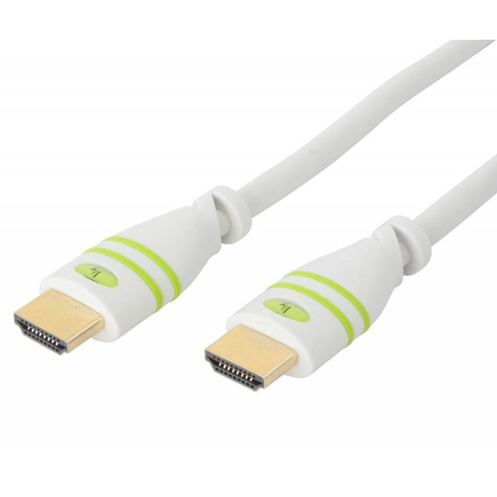 Techly ICOC-HDMI-4-010WH Techly HDMI High Speed mit Ethernet Kabel A/A/M/M 1m weiß