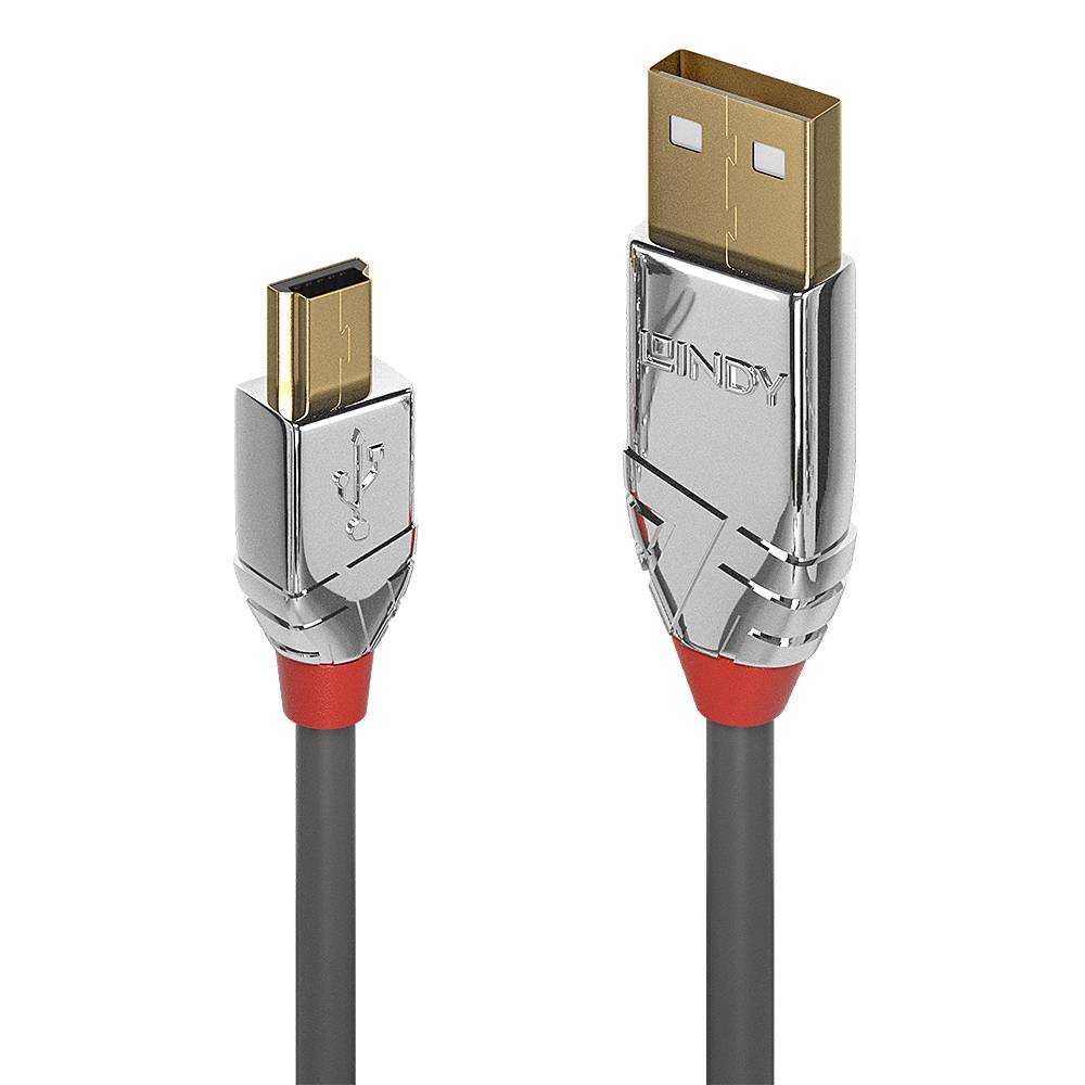 Lindy 36632 LINDY USB 2.0 Kabel Typ A/Mini-B Cromo Line M/M 2m
