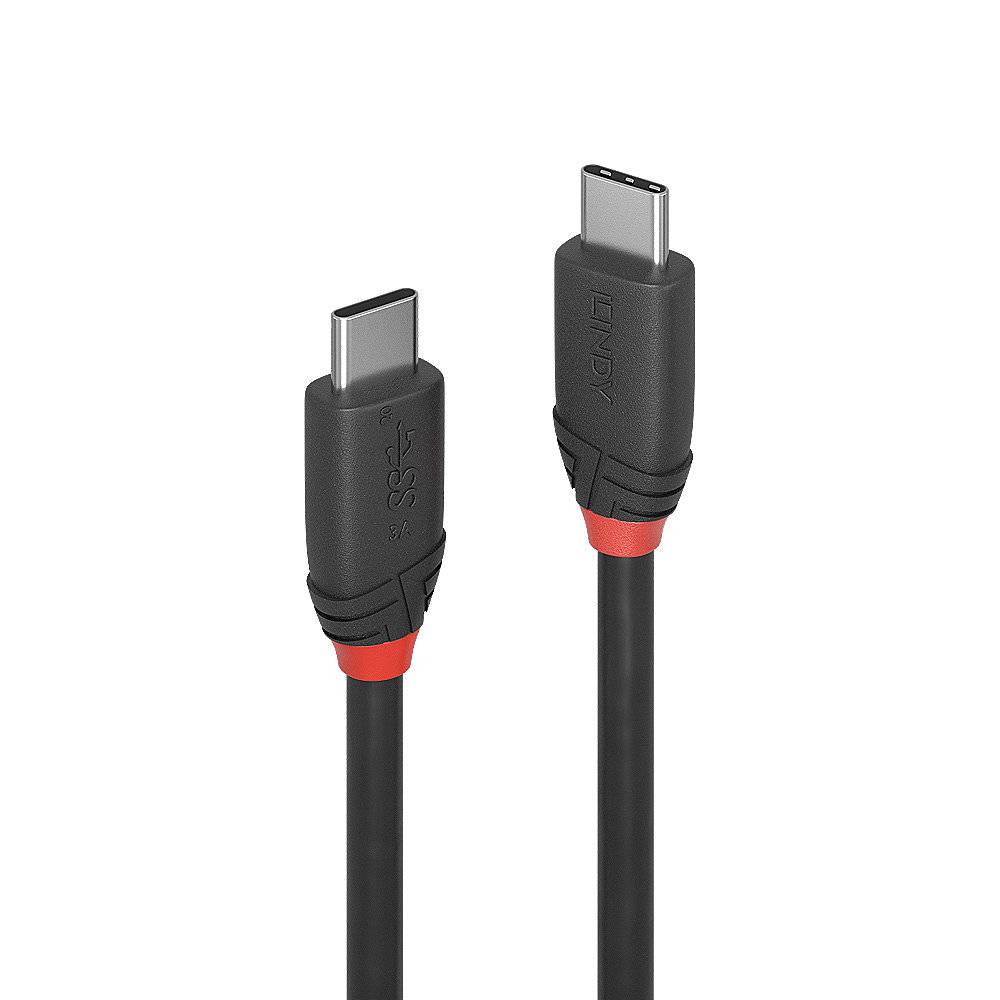 Lindy 36907 LINDY USB 3.1 Kabel Typ C/C 3A Black Line M/M 1.5m