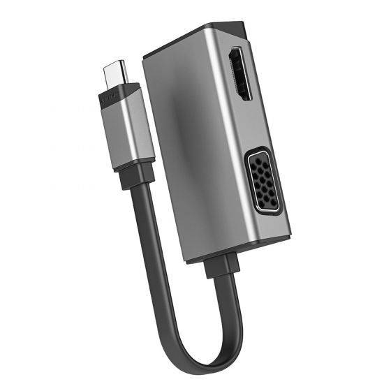 Alogic ULCVGHD-SGR Alogic Adapter USB-C -> HDMI / VGA St/BU/BU MagForce