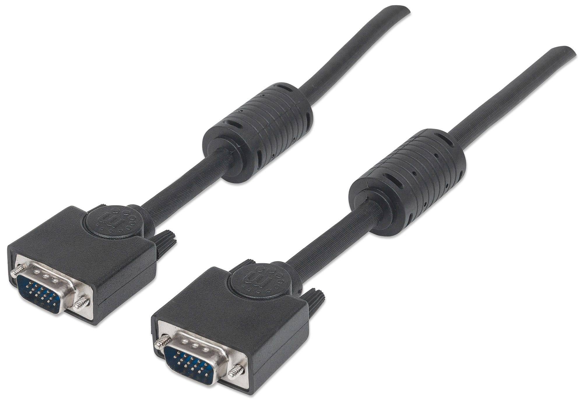 Manhattan 317733 MANHATTAN SVGA Kabel HD15 St/St 3.0m Ferritkern schwarz