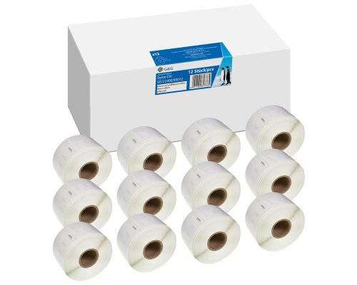 G&G 19328 G&G Etiketten 12 Stück für DYMO 99012/ S0722400 36 x 89 mm