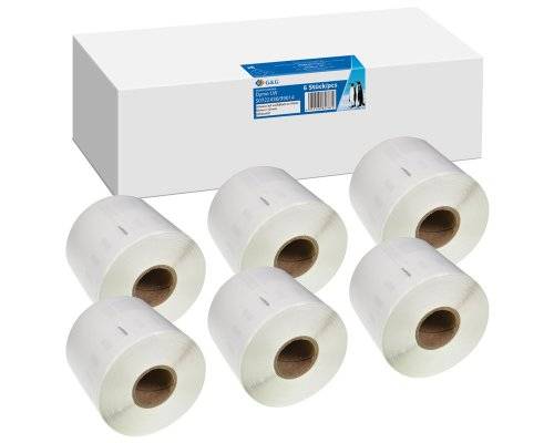 G&G 19329 G&G Etiketten 6x 220 Stück DYMO 99014/ s0722430 54 x 101mm